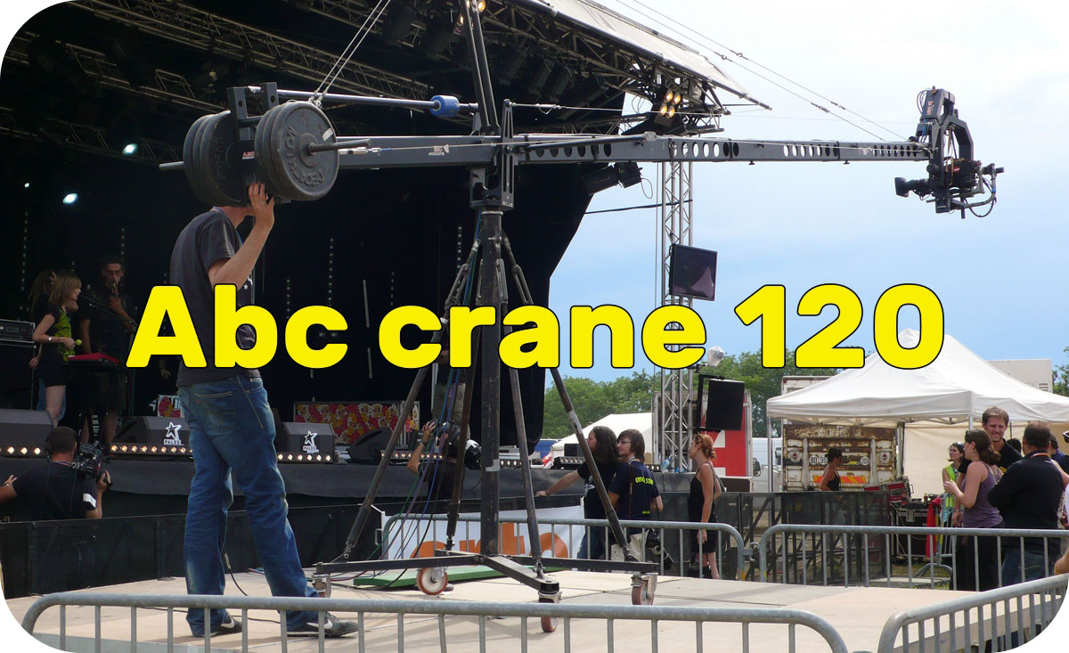 abc camera crane braccio aereo aerial video