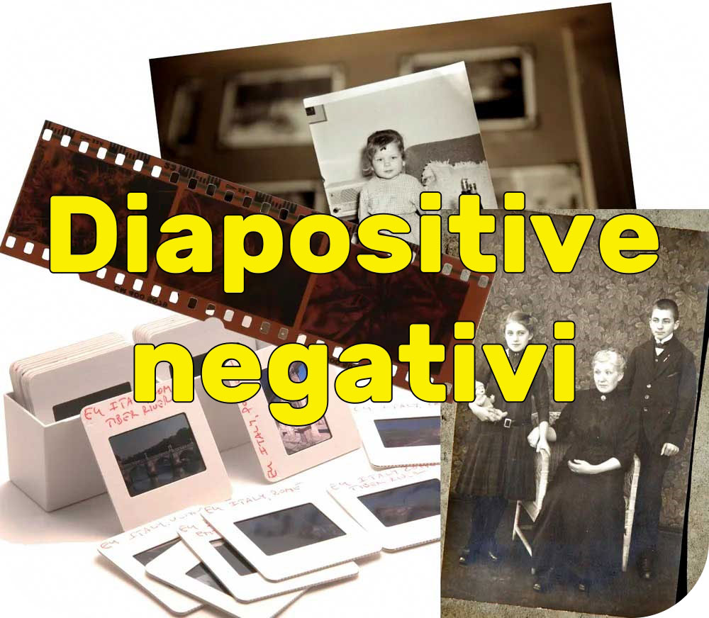scansioni diapositive e digitalizzazione negativi