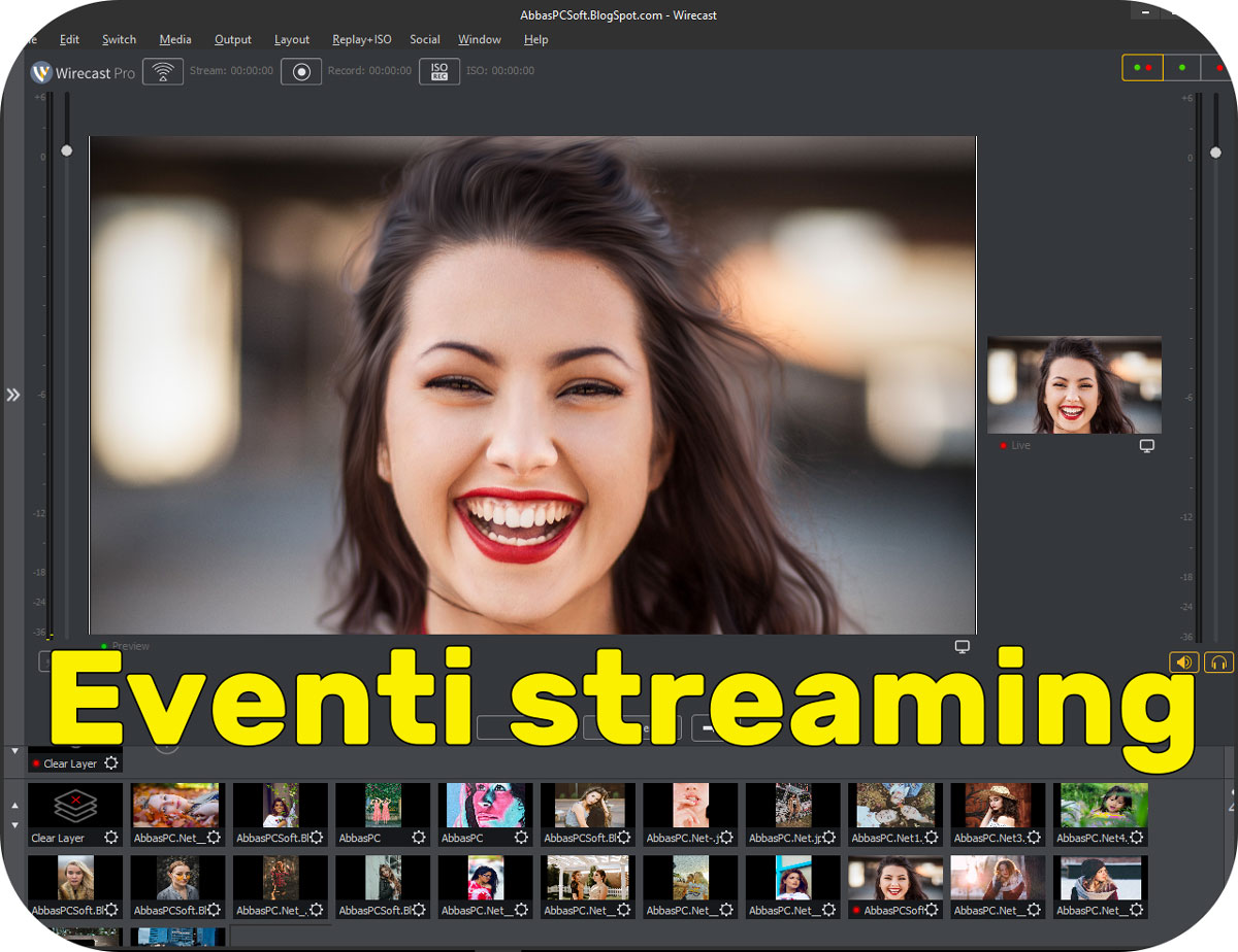 Servizio professionale per dirette streaming su facebook e youtube