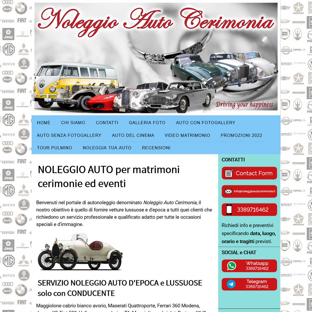 Noleggio auto cerimonia