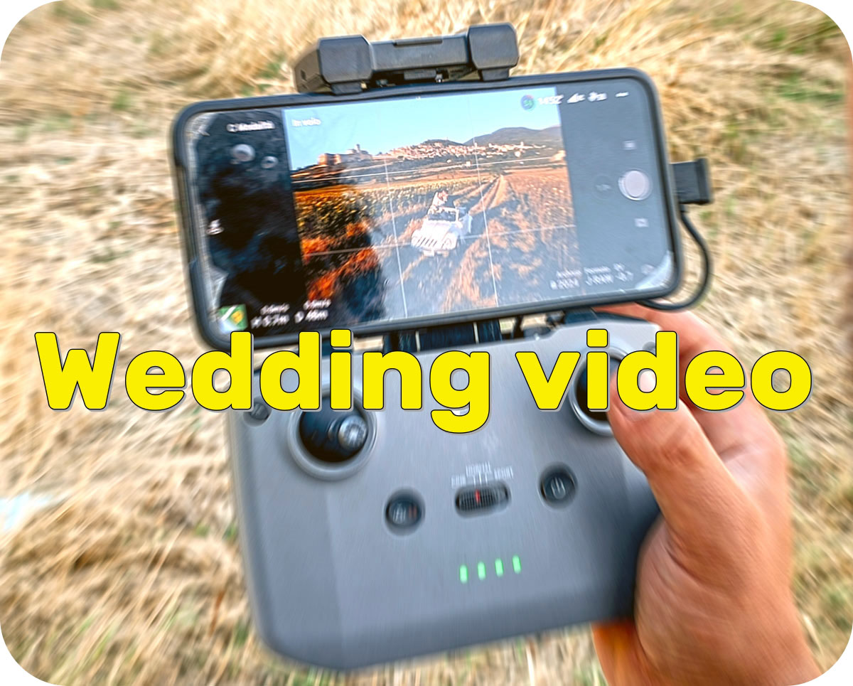 Riprese video e foto con drone per matrimoni ed eventi in Umbria Toscana Marche