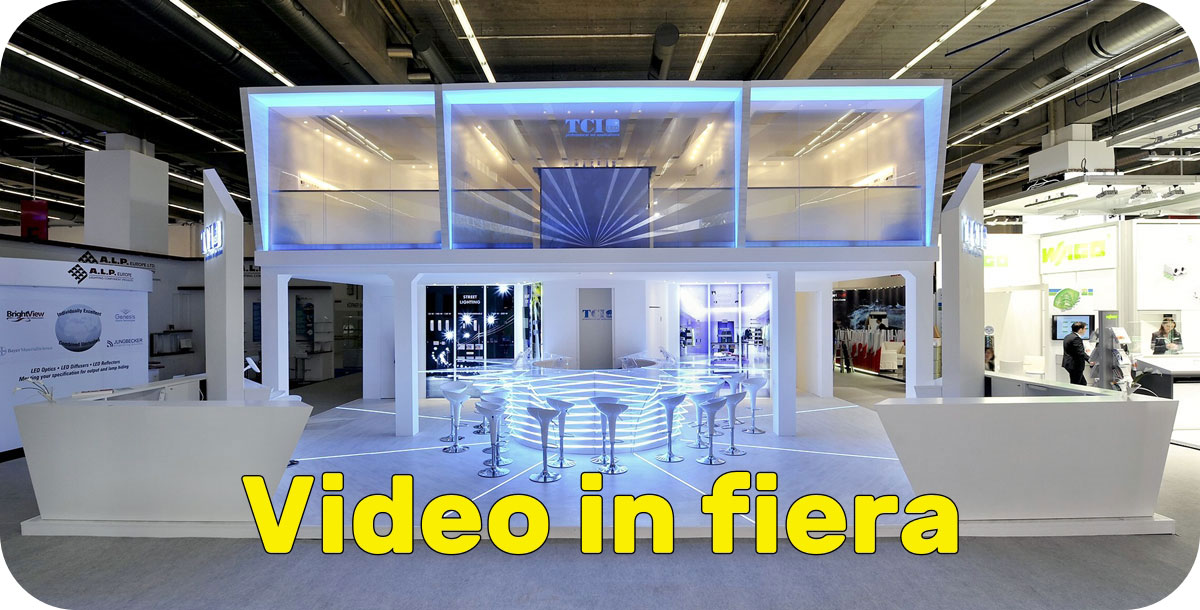 video per stand fieristico